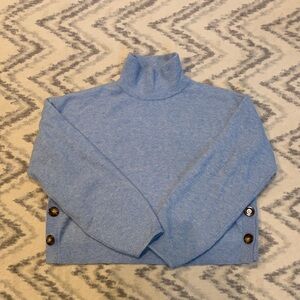 Veronica Beard Blue Turtleneck Sweater